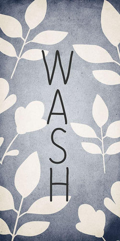 Relax Wash 2 White Modern Wood Framed Art Print with Double Matting by Kimberly, Allen