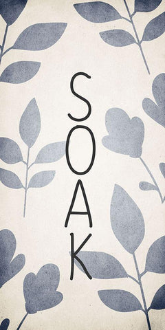 Relax Wash 3 Black Ornate Wood Framed Art Print with Double Matting by Kimberly, Allen