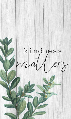 Kindness Matters Black Ornate Wood Framed Art Print with Double Matting by Kimberly, Allen
