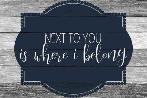 Next to You Black Ornate Wood Framed Art Print with Double Matting by Kimberly, Allen