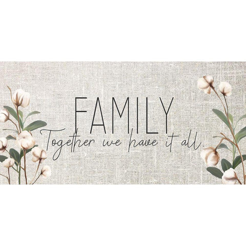 Family Together Black Modern Wood Framed Art Print by Kimberly, Allen