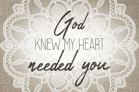 God Knew White Modern Wood Framed Art Print with Double Matting by Kimberly, Allen
