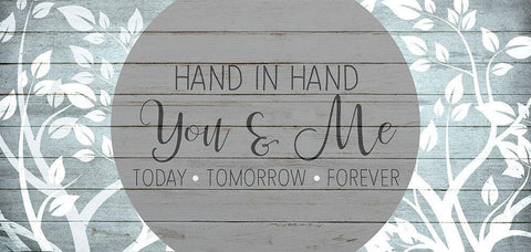Hand in Hand Black Ornate Wood Framed Art Print with Double Matting by Kimberly, Allen