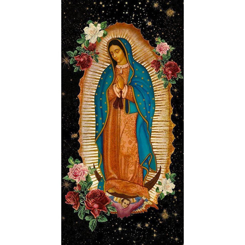 Saint 1 Black Modern Wood Framed Art Print with Double Matting by Allen, Kimberly