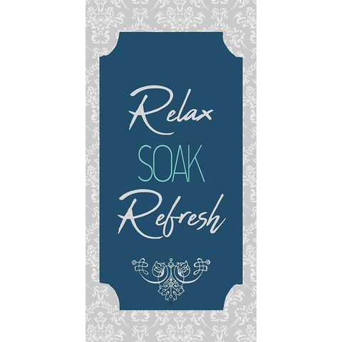 Relax 1 Black Modern Wood Framed Art Print by Allen, Kimberly