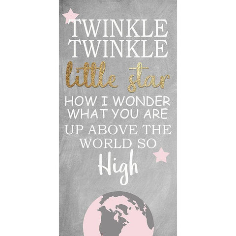 Twinkle Twinkle 1 Black Modern Wood Framed Art Print by Allen, Kimberly