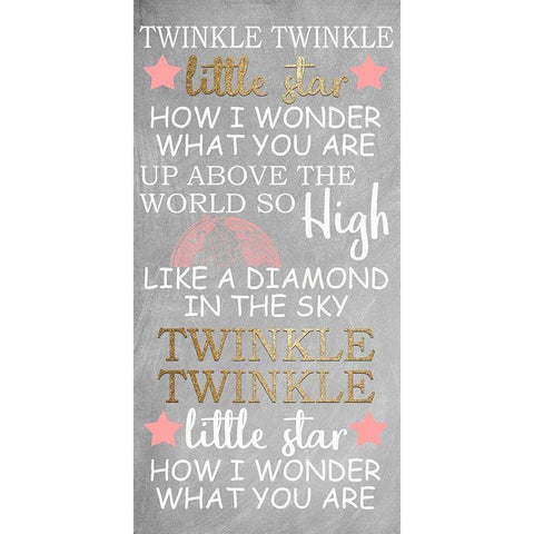 Twinkle 1 Grey Black Modern Wood Framed Art Print by Allen, Kimberly