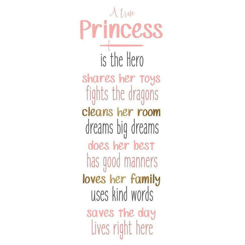 A True Princess 1 Black Modern Wood Framed Art Print by Allen, Kimberly