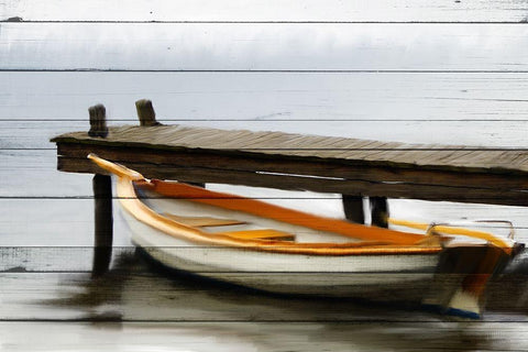 Docked White Modern Wood Framed Art Print with Double Matting by Allen, Kimberly