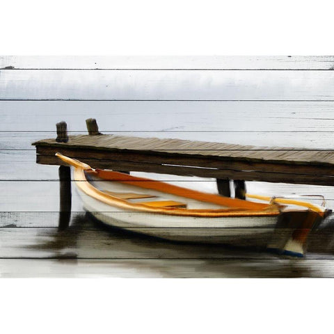Docked Black Modern Wood Framed Art Print by Allen, Kimberly