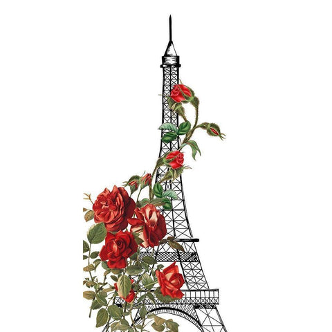 Paris Idea 1 White Modern Wood Framed Art Print by Allen, Kimberly