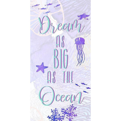 As Big as the Ocean 1 White Modern Wood Framed Art Print by Allen, Kimberly