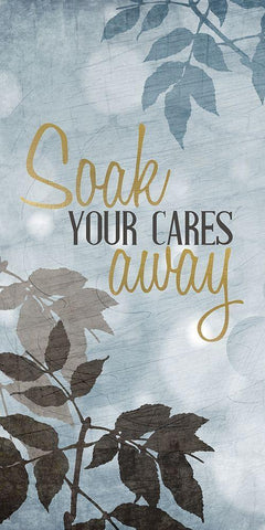 At the Spa 5 Black Ornate Wood Framed Art Print with Double Matting by Allen, Kimberly