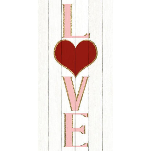 Love Black Modern Wood Framed Art Print by Allen, Kimberly