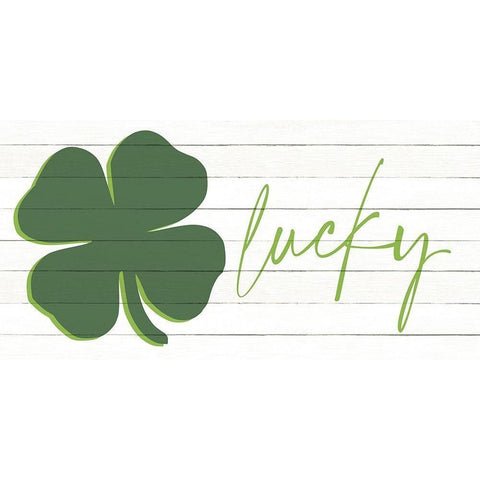 Lucky Black Modern Wood Framed Art Print by Allen, Kimberly