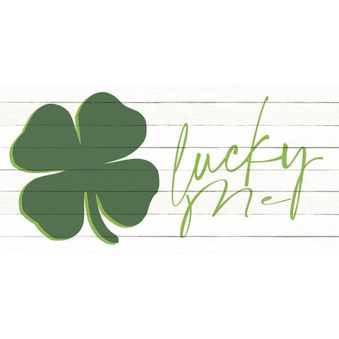 Lucky Me Black Modern Wood Framed Art Print by Allen, Kimberly