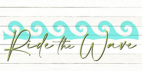 Ride the Wave Black Ornate Wood Framed Art Print with Double Matting by Allen, Kimberly