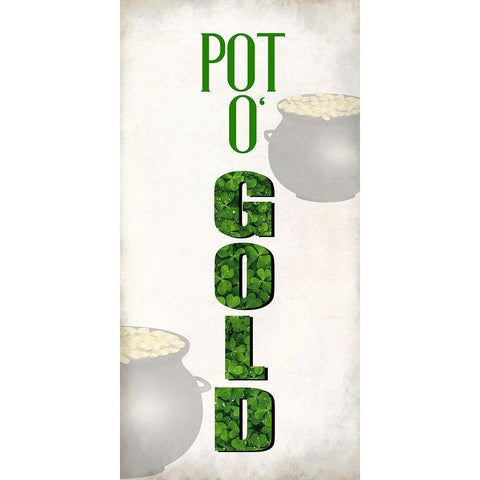 Pot O Gold Gold Ornate Wood Framed Art Print with Double Matting by Allen, Kimberly