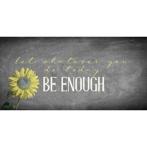 Enough Gold Ornate Wood Framed Art Print with Double Matting by Allen, Kimberly