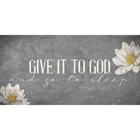 Give It Black Modern Wood Framed Art Print with Double Matting by Allen, Kimberly