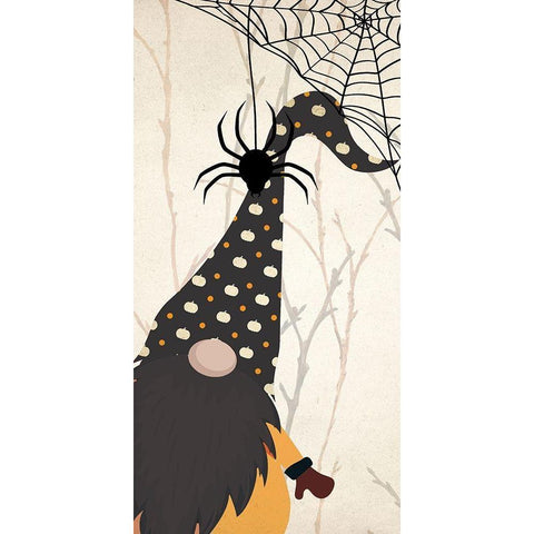 Halloween Gnomes 4 Black Modern Wood Framed Art Print by Allen, Kimberly