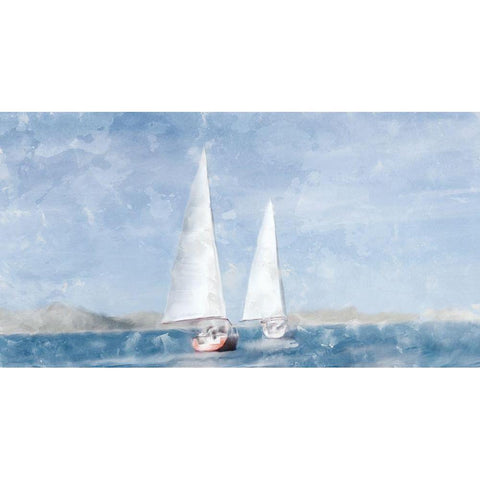 Sailing White Modern Wood Framed Art Print by Allen, Kimberly
