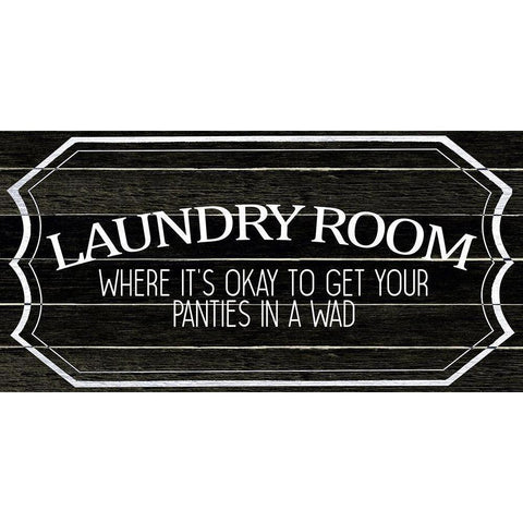 Where its Okay Black Modern Wood Framed Art Print with Double Matting by Allen, Kimberly