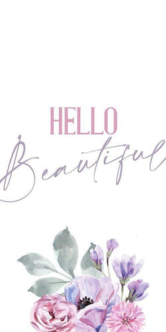 Hello Beautiful 1 Black Ornate Wood Framed Art Print with Double Matting by Allen, Kimberly