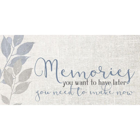 Memories V4 Black Modern Wood Framed Art Print with Double Matting by Allen, Kimberly