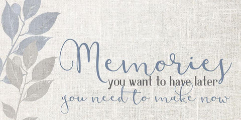 Memories V4 White Modern Wood Framed Art Print with Double Matting by Allen, Kimberly