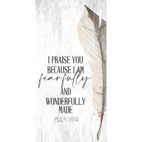 I Praise White Modern Wood Framed Art Print by Allen, Kimberly
