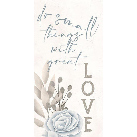 Simply Blessed Floral 2 Gold Ornate Wood Framed Art Print with Double Matting by Allen, Kimberly