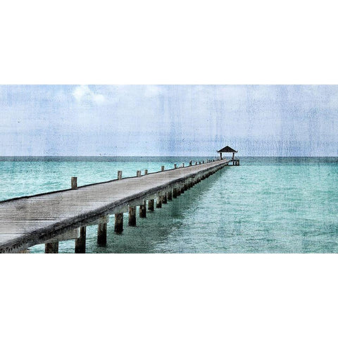 Paradise White Modern Wood Framed Art Print by Allen, Kimberly