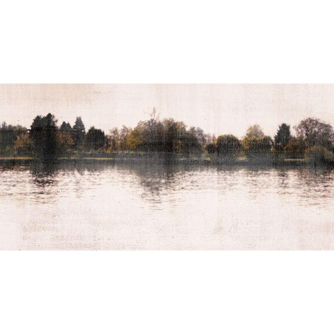 Serenity Lake White Modern Wood Framed Art Print by Allen, Kimberly