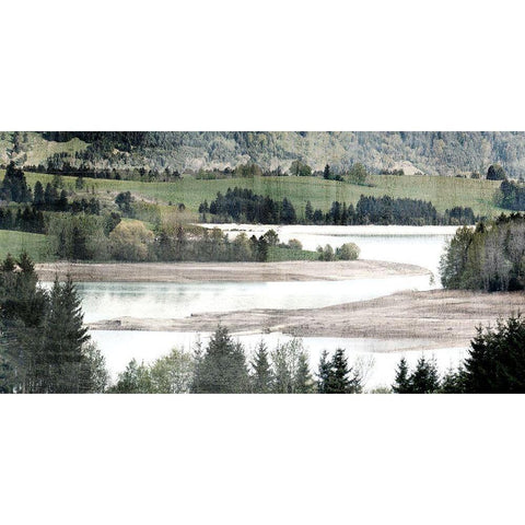 River Rum Gold Ornate Wood Framed Art Print with Double Matting by Allen, Kimberly