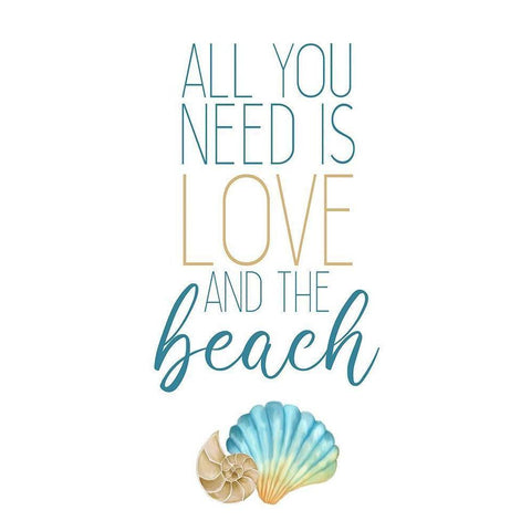 Seashore Shells 3 White Modern Wood Framed Art Print by Allen, Kimberly