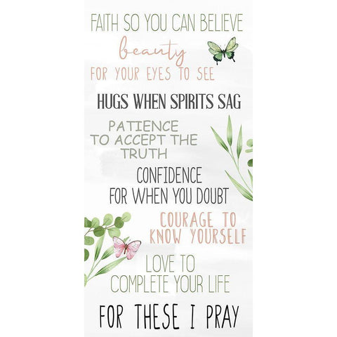 My Prayer 2 Black Modern Wood Framed Art Print by Allen, Kimberly