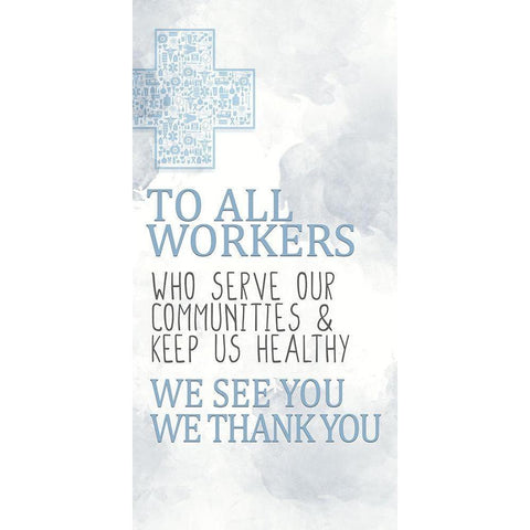 To All Workers Gold Ornate Wood Framed Art Print with Double Matting by Allen, Kimberly