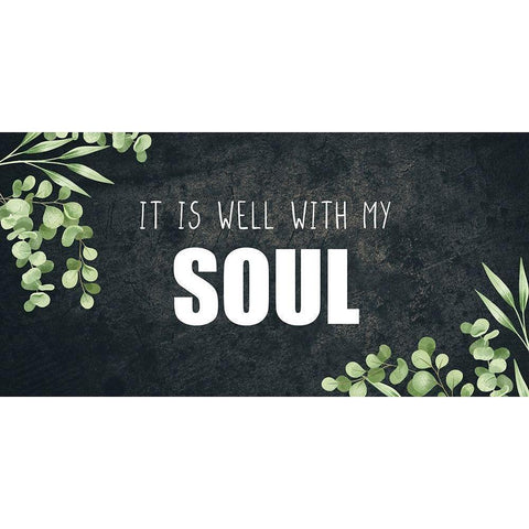 It Is Well With My Soul White Modern Wood Framed Art Print by Allen, Kimberly