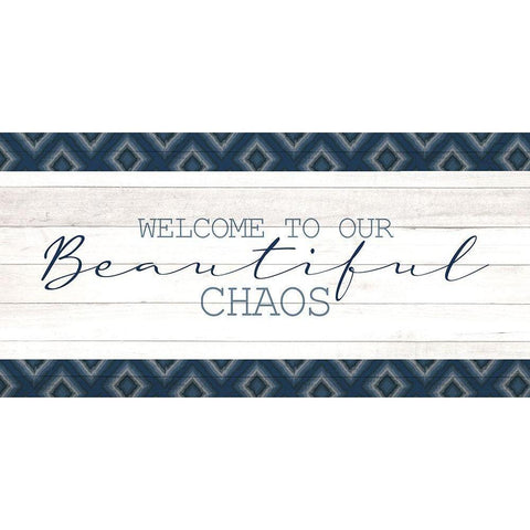 Beautiful Chaos White Modern Wood Framed Art Print by Allen, Kimberly