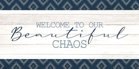 Beautiful Chaos Black Ornate Wood Framed Art Print with Double Matting by Allen, Kimberly