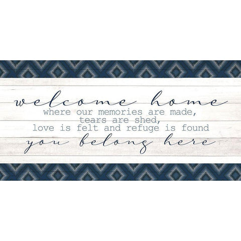 You Belong Here Black Modern Wood Framed Art Print by Allen, Kimberly