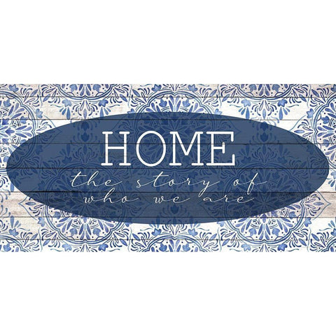Home Story Black Modern Wood Framed Art Print with Double Matting by Allen, Kimberly