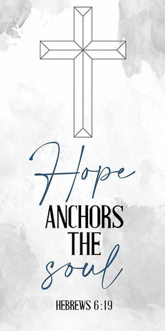 Faith Hope 2 White Modern Wood Framed Art Print with Double Matting by Allen, Kimberly