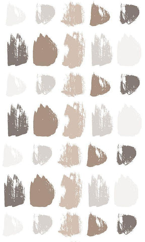 Paint Daubs 1 White Modern Wood Framed Art Print with Double Matting by Allen, Kimberly