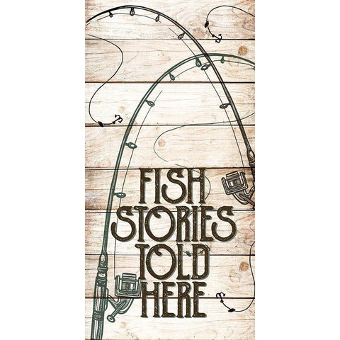 Fishing Panel 1 Gold Ornate Wood Framed Art Print with Double Matting by Allen, Kimberly