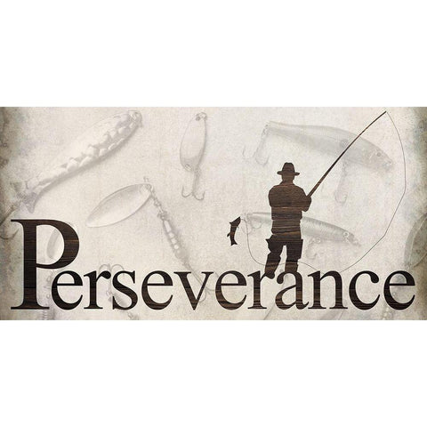 Perseverance Black Modern Wood Framed Art Print with Double Matting by Allen, Kimberly