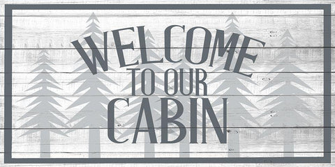 Lake House 9 White Modern Wood Framed Art Print with Double Matting by Allen, Kimberly