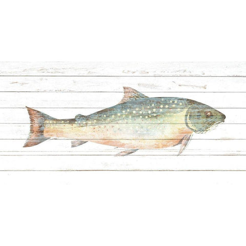 Trout 2 Black Modern Wood Framed Art Print by Allen, Kimberly
