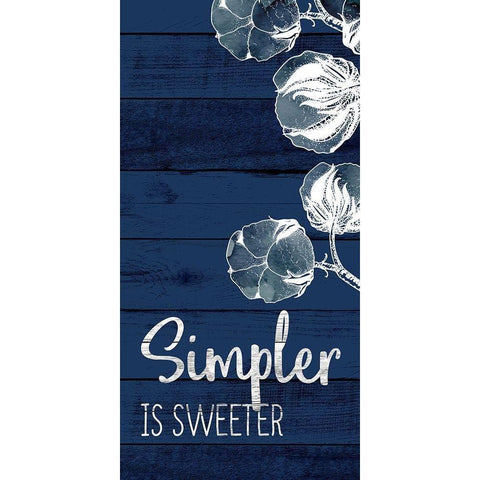 Simpler is Sweeter Gold Ornate Wood Framed Art Print with Double Matting by Allen, Kimberly